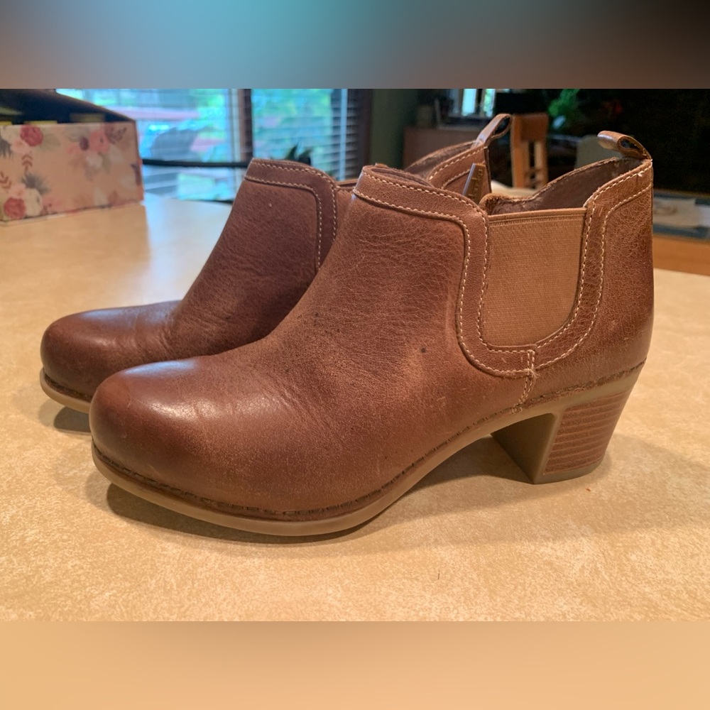 Dansko leather booties.